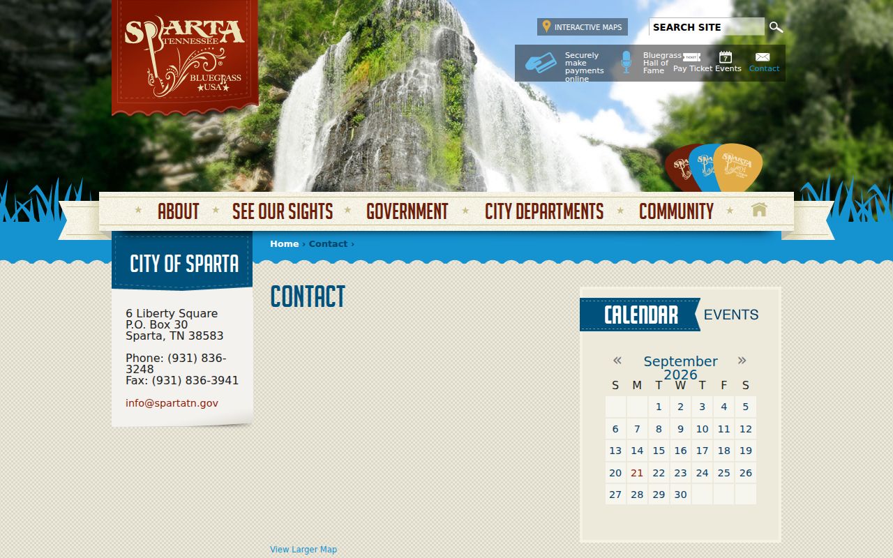 Sparta warrant records guidance directing city-court questions to City Hall